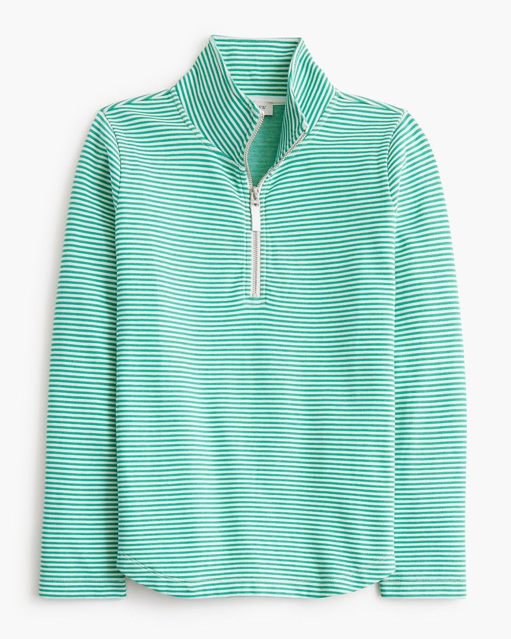 Striped terry half-zip pullover | J.Crew Factory