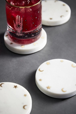 Celestial Coasters, Set of 4 | Anthropologie (US)