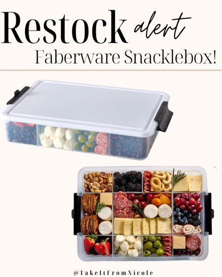 FINALLY a restock on the viral Faberware Snacklebox! I'm grabbing one because they have been IMPOSSIBLE to get! Perfect for taking charcuterie lunch to the beach or pool for kids.

#LTKKids #LTKFindsUnder50 #LTKHome