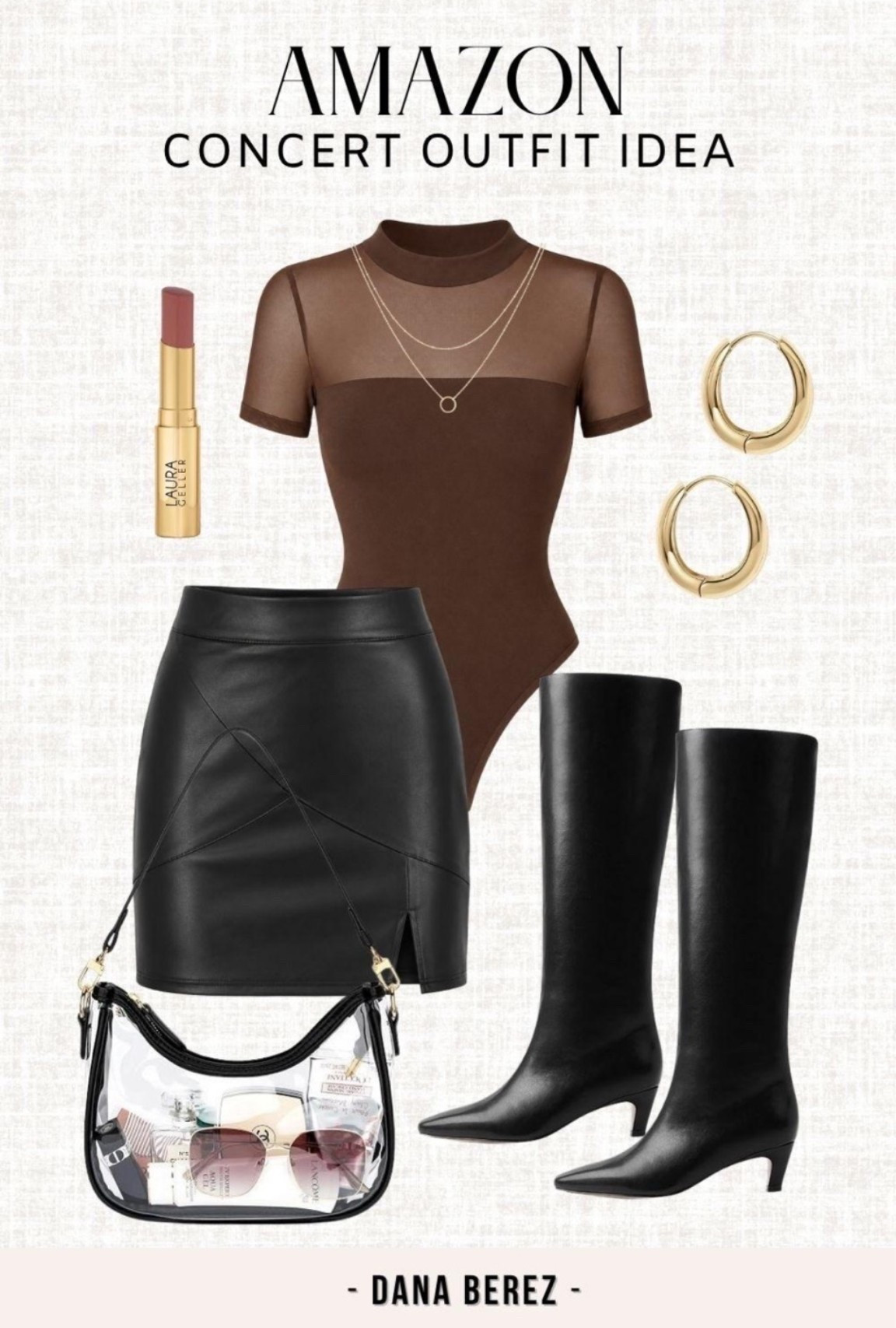 The concert outfit formula I’ll wear on repeat 🖤🤎 A sleek bodysuit, faux leather mini, tall boots + simple gold jewelry. Cute, comfortable and perfect for fall concert season.

Amazon concert outfit, fall concert outfit, faux leather skirt, knee high boots, brown bodysuit, women’s concert style, date night outfit, Amazon fashion

#LTKvlog #LTKU #LTKfoodie