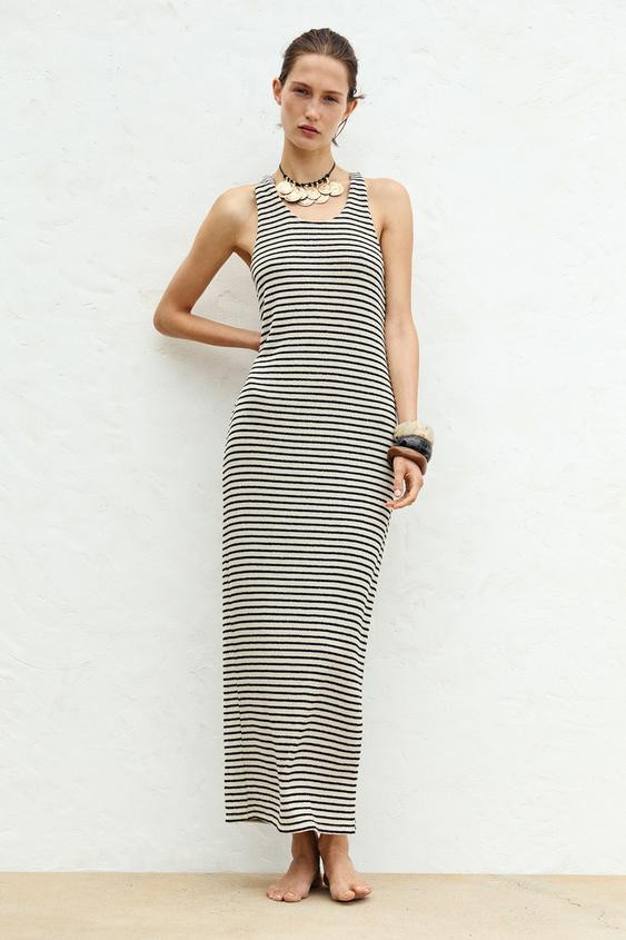 CUT-OUT KNIT MAXI DRESS | Zara US