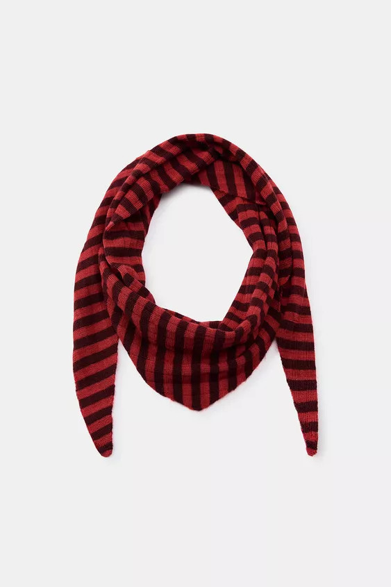 STRIPED KNIT BANDANA | Zara US