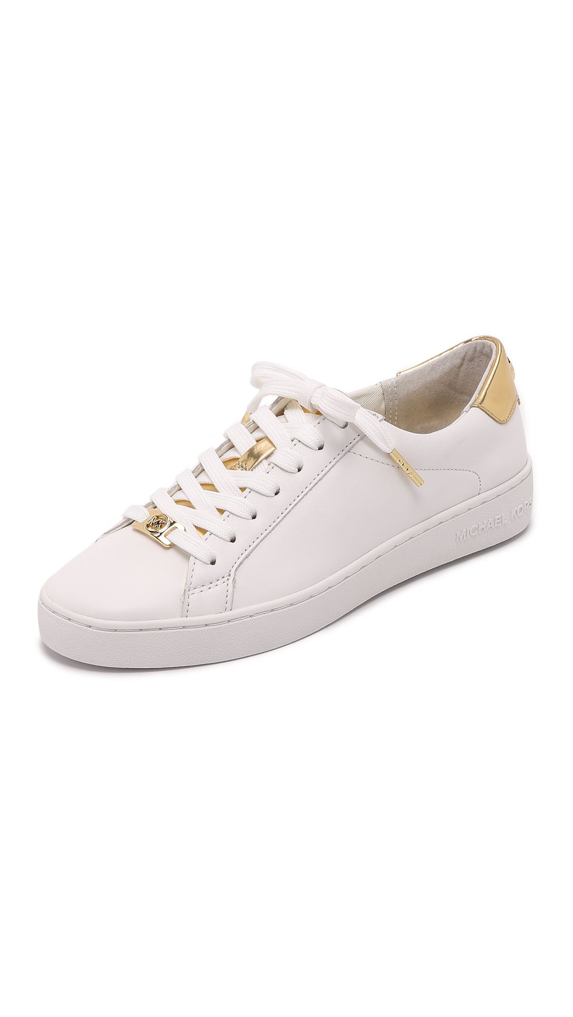 Michael Michael Kors Irving Sneakers - Optic/Pale Gold | Shopbop