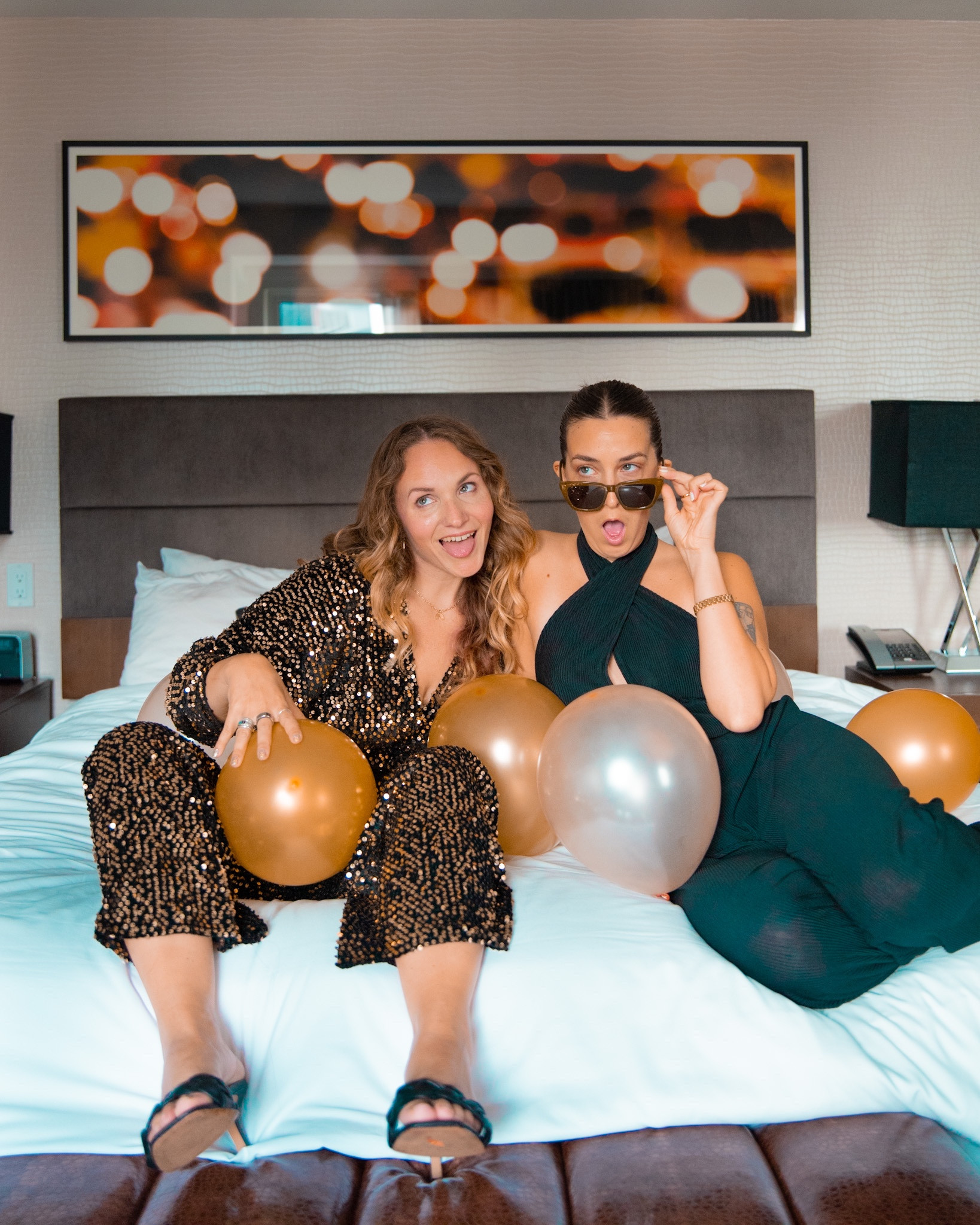 Going to our friends wedding in style + sparkles ✨