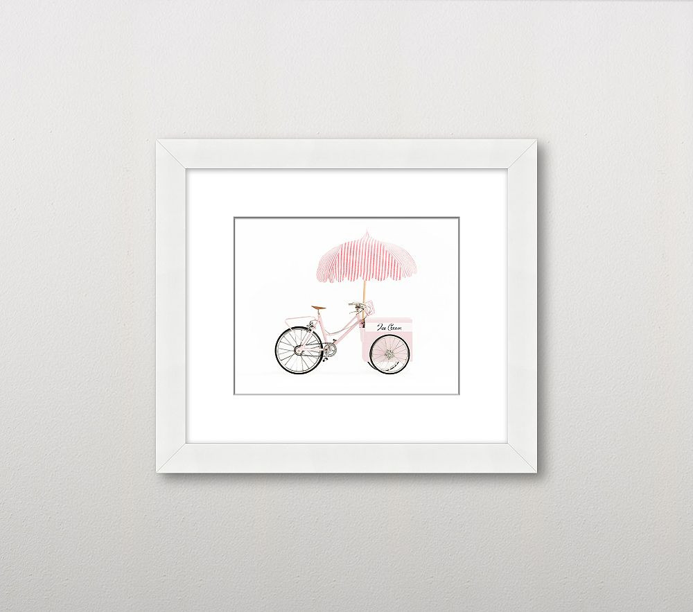 Leslee Mitchell Ice Cream Cart Wall Art | Pottery Barn Kids