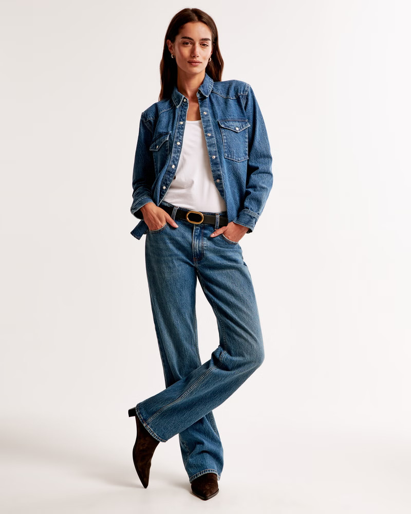 Western Denim Shirt | Abercrombie & Fitch (US)