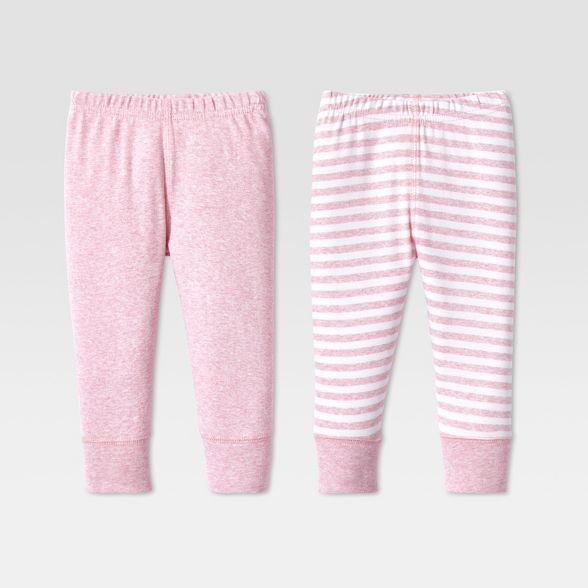 Lamaze Baby Girls' Organic Cotton 2pk Pants - Pink | Target