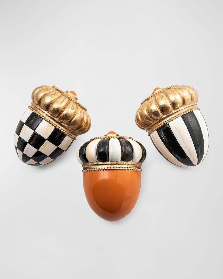 MacKenzie-Childs Fall on the Farm Acorns, Set of 3 | Neiman Marcus