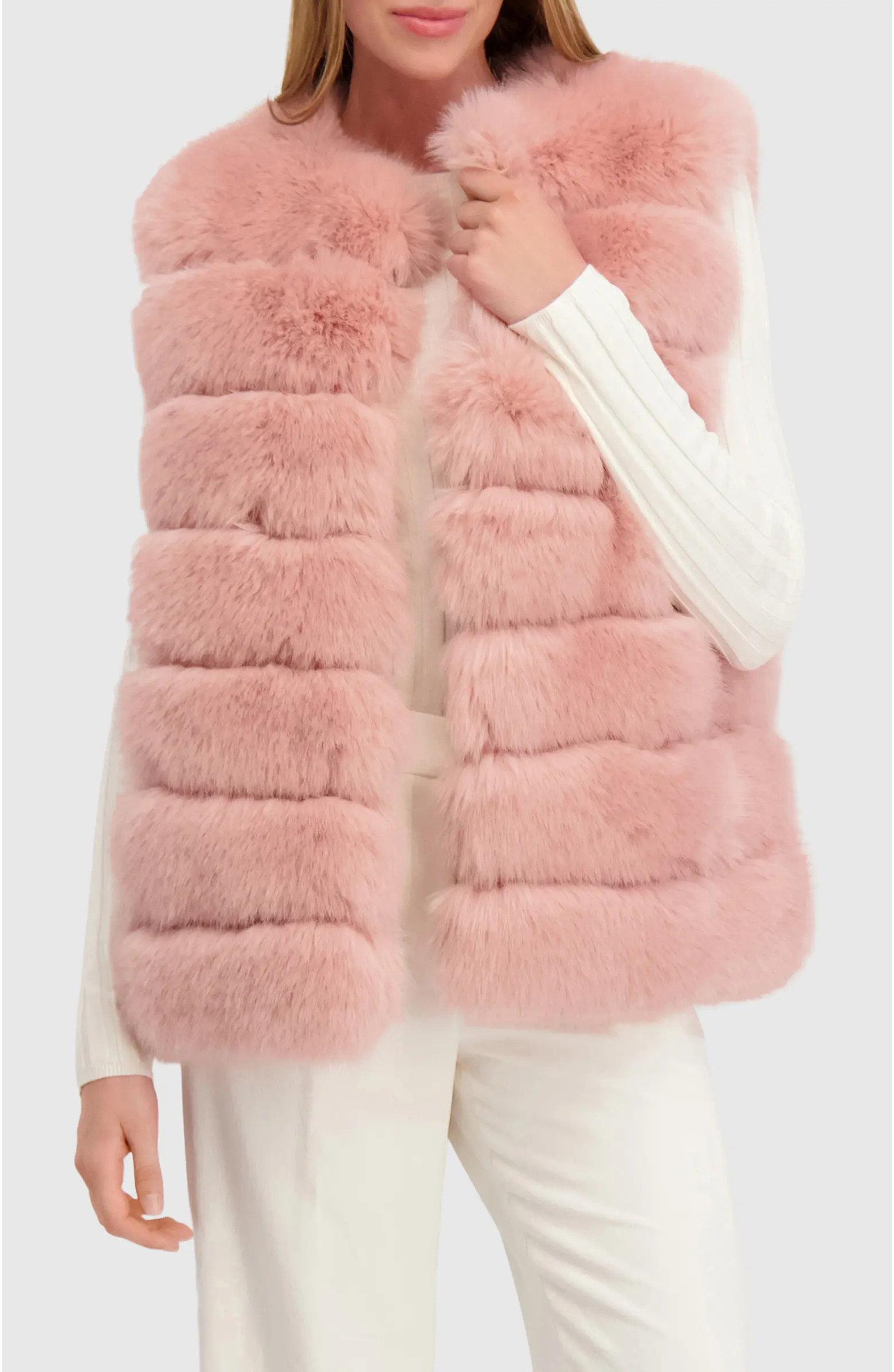Fur-Free Fox (Faux Fur) Horizontal Vest | Nordstrom