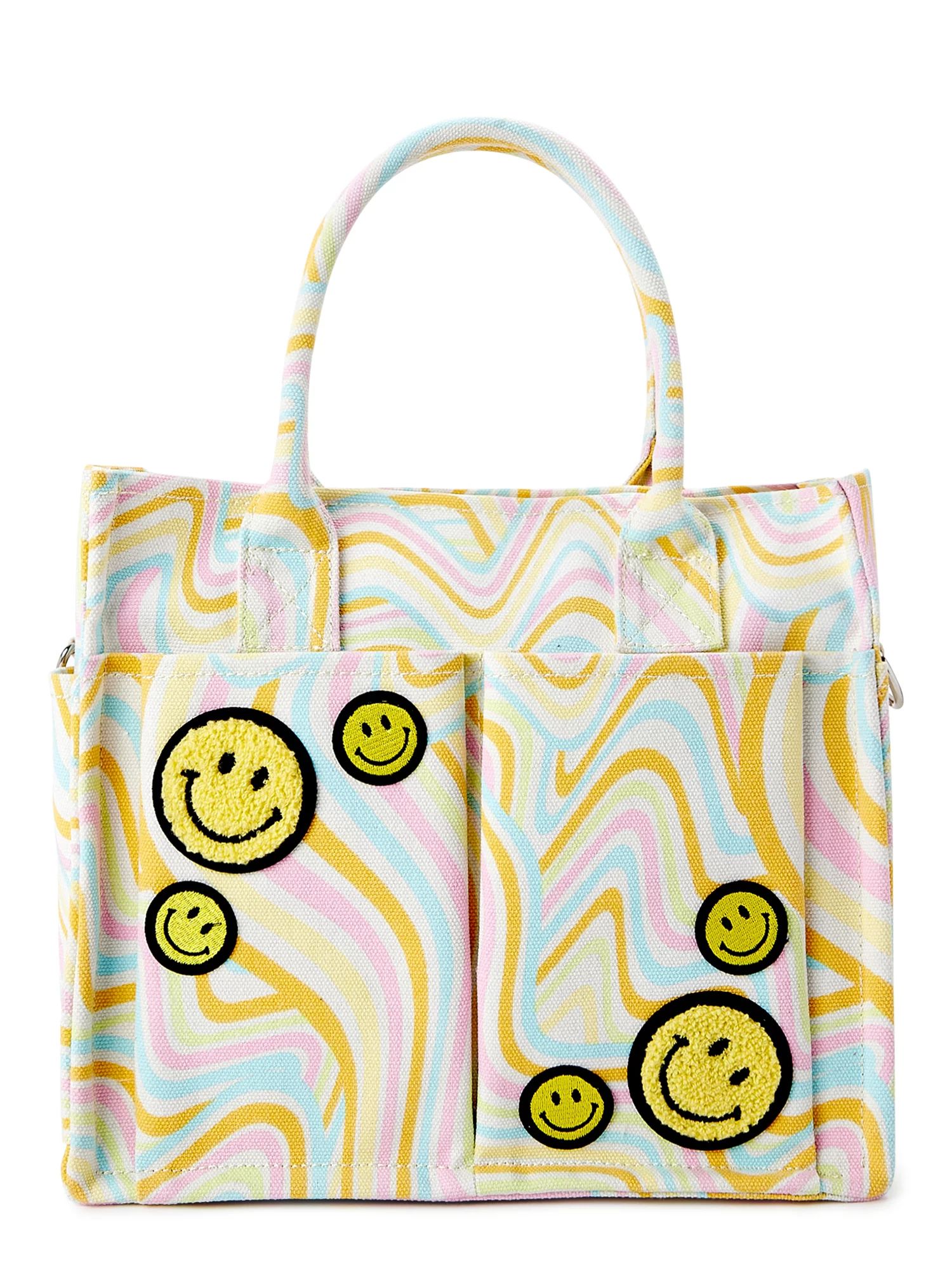 No Boundaries Women's Joyful Expressions Mini Tote Bag Multi Swirl - Walmart.com | Walmart (US)