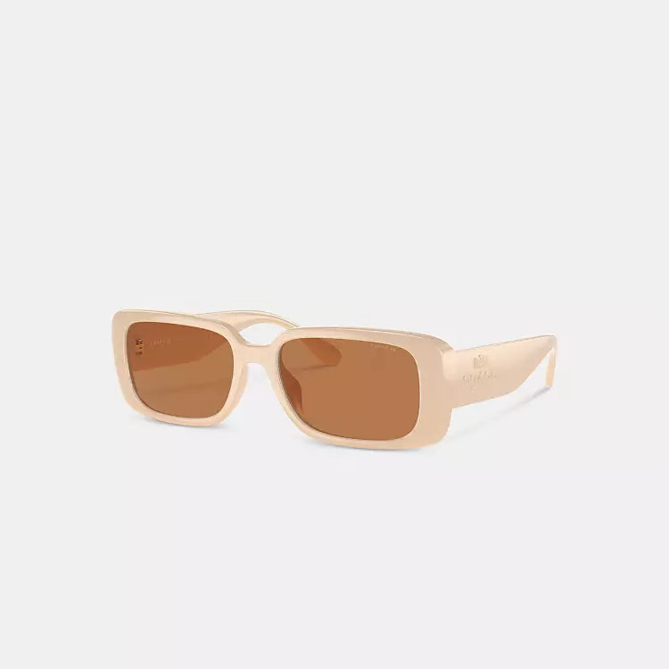 Narrow Rectangle Sunglasses | Coach Outlet US