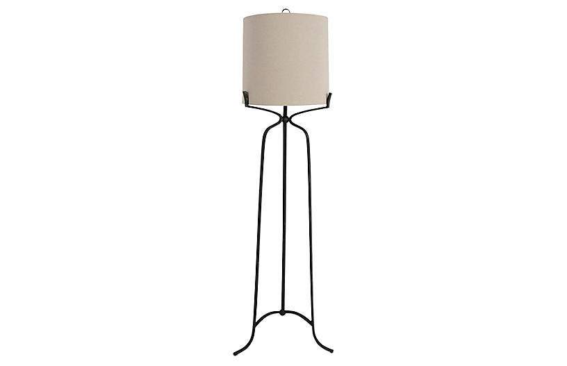 Elena Floor Lamp, Antiqued Bronze | One Kings Lane