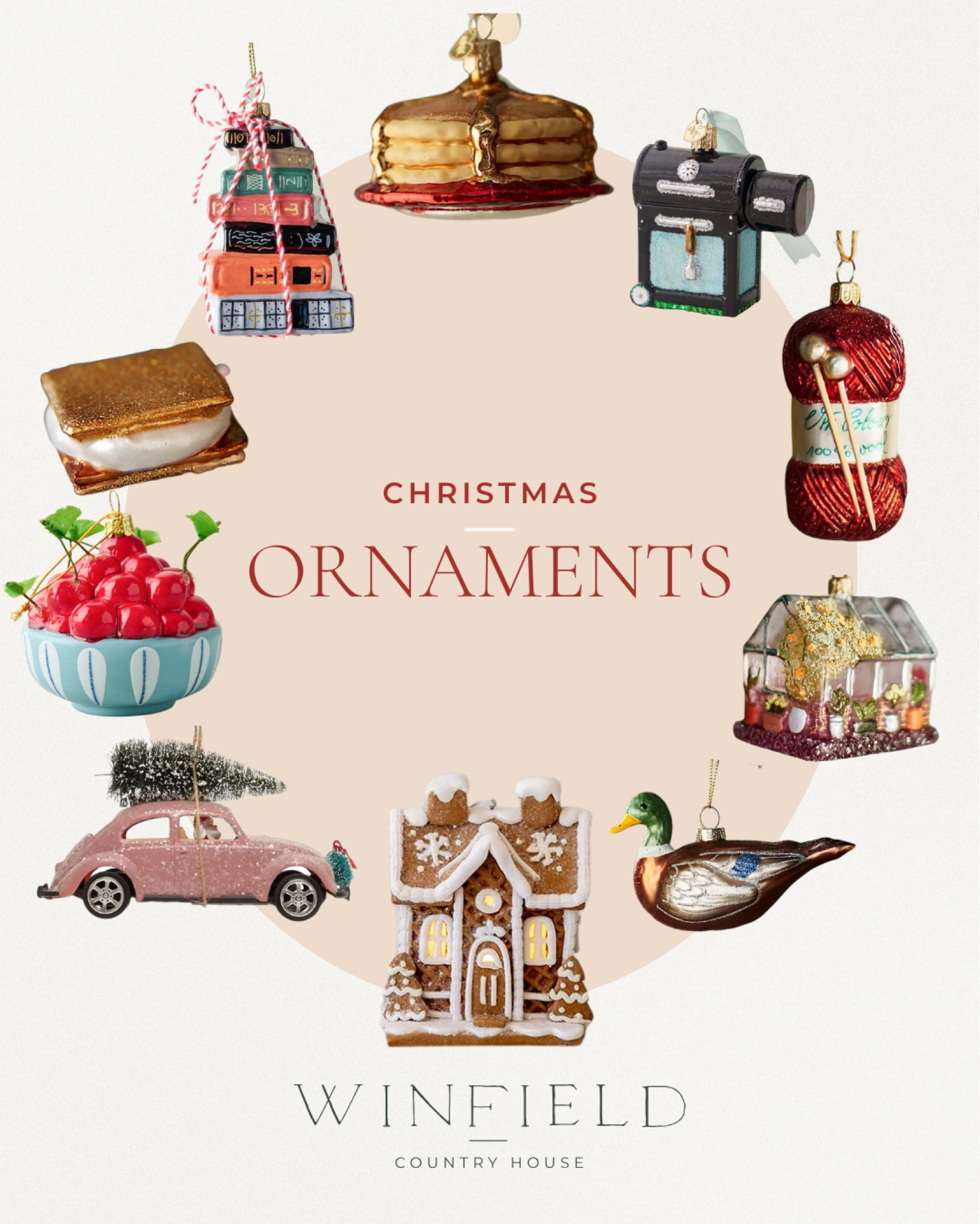 These fun Christmas ornaments will definitely sell out, so be sure to order soon if there’s a special one you have in mind! I love a quirky unique Christmas ornament. I think it’s a great tradition that each family member gets an ornament to symbolize something they did in previous year. Is Dad the king of pancakes? Did your little one try their first s’more? So many memories can be treasured for holidays to come. ❤️🎄

Amazon, Anthropologie, terrain, magnolia, Joanna Gaines, target 

#LTKSeasonal #LTKHoliday #LTKhome