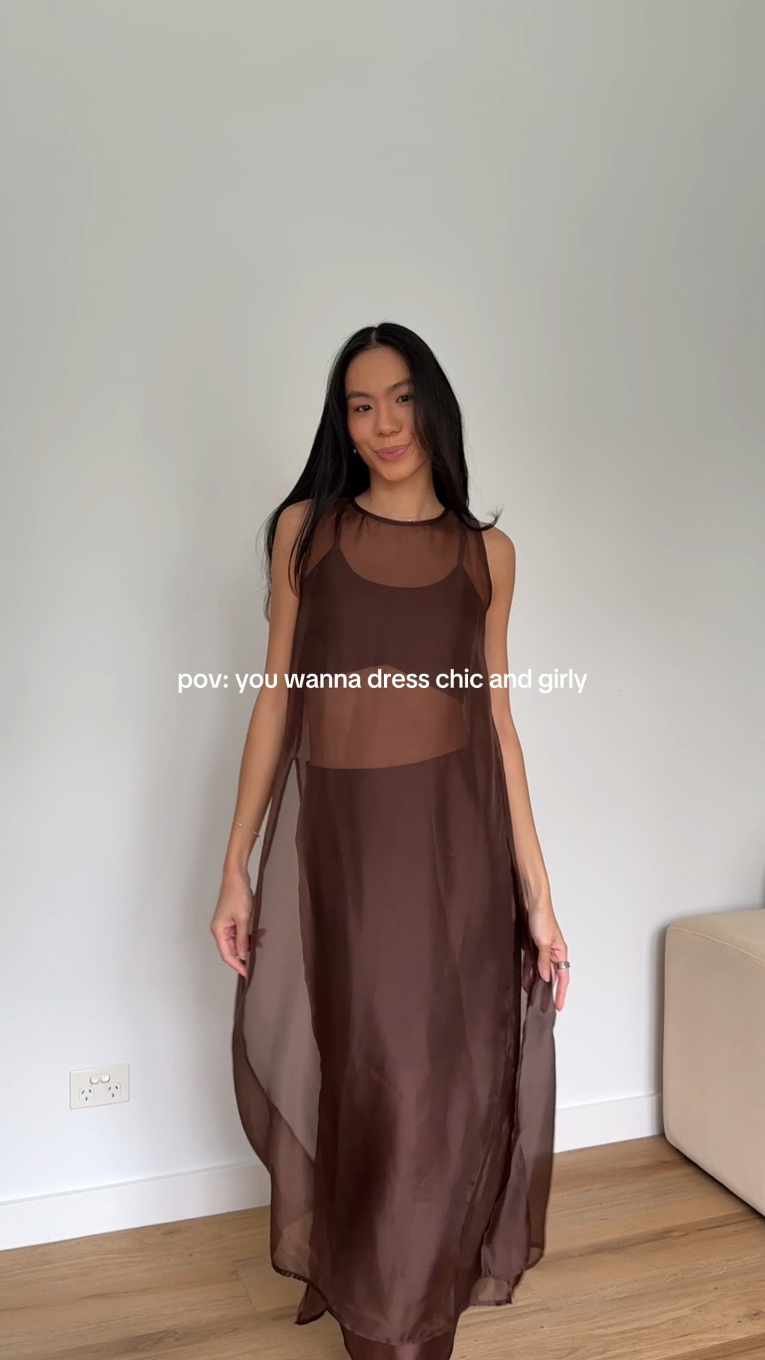 chic & girly autumn outfits are in!! love this chocolate brown sheer set 🤎

#LTKaustralia #LTKstyletip #LTKautumn