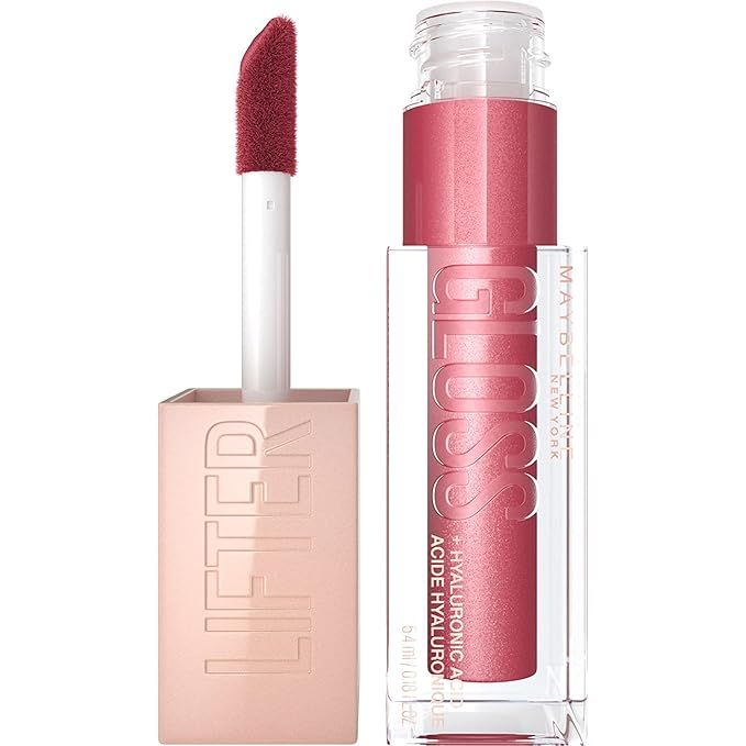 Maybelline New York Lifter Lip Gloss Makeup With Hyaluronic Acid, Hydrating, High Shine, Hydrated... | Amazon (US)