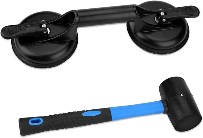 Floor Gap Fixer Tool for Laminate Floor Gap Repair Include Suction Cup and Mallet (Can't use on s... | Amazon (US)