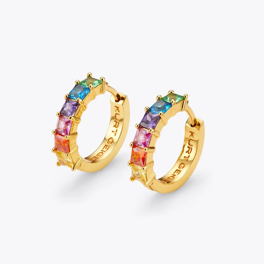 crystal huggie earrings | Kurt Geiger US