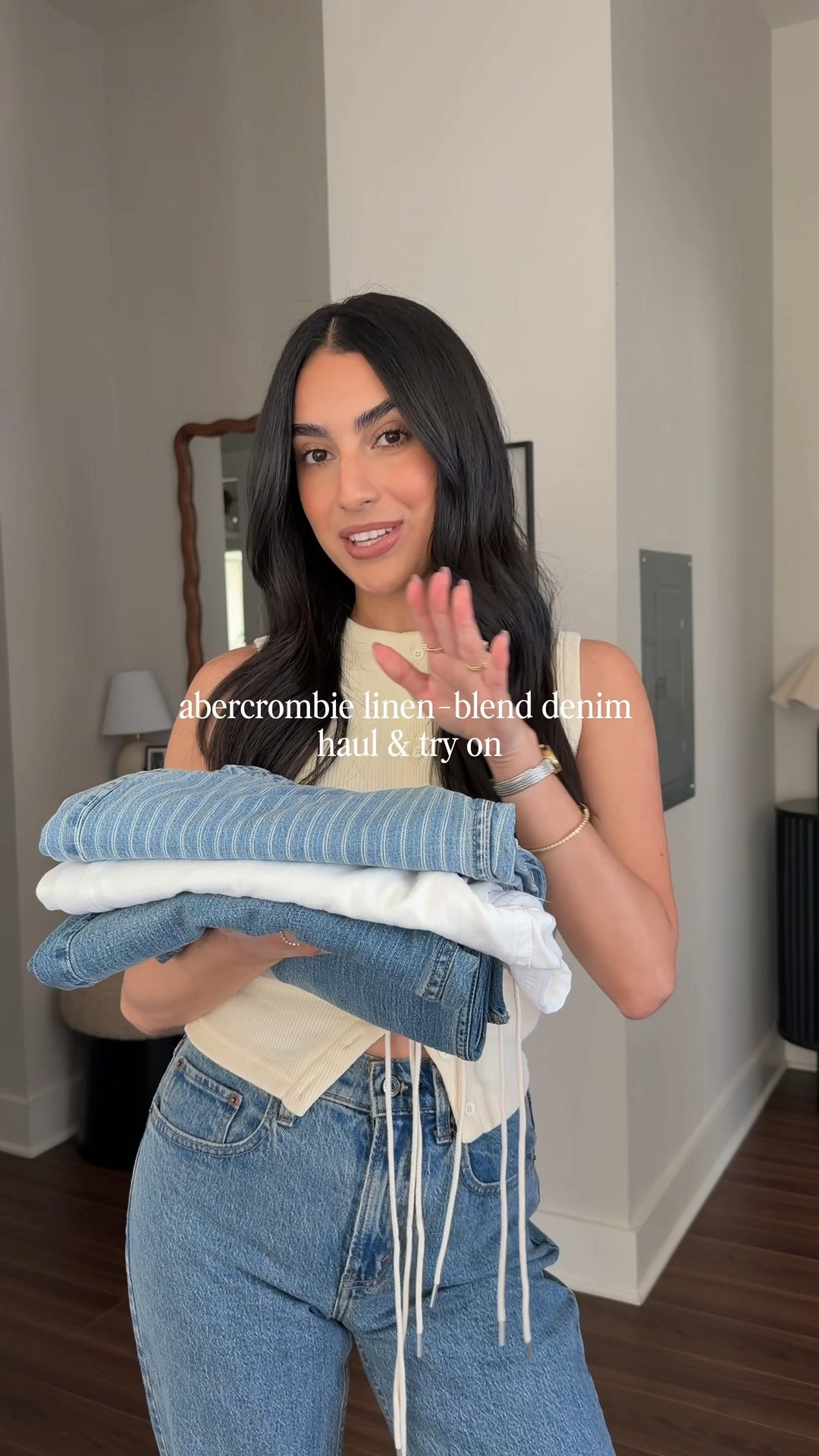 @abercrombie linen blend denim is 10/10!! I took my regular size 25 regular and I’m 5’6!

#LTKSaleAlert #LTKFestival #LTKootd