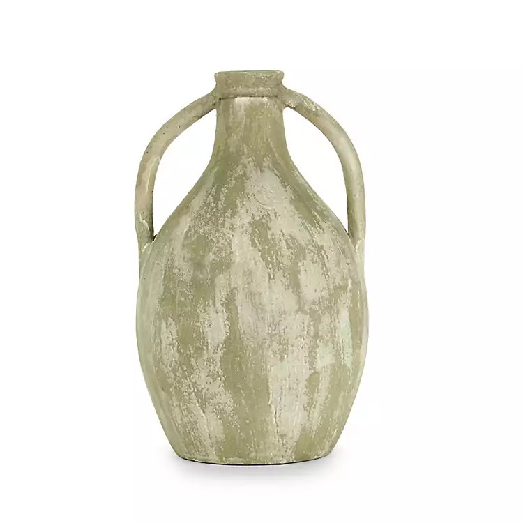 Sage Green Ceramic Vase, 16 in. | Kirklands