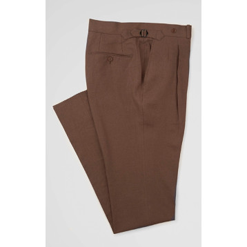 Brown Linen - High Rise Trousers | SPIER & MACKAY | SPIER & MACKAY