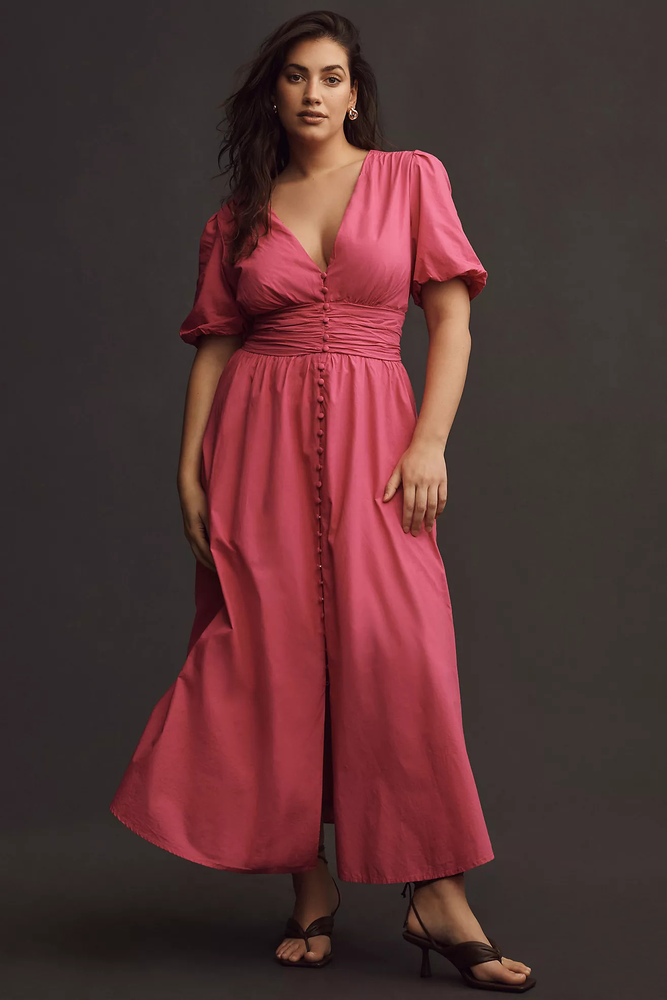 The Katerina Button-Front Dress | Anthropologie (US)