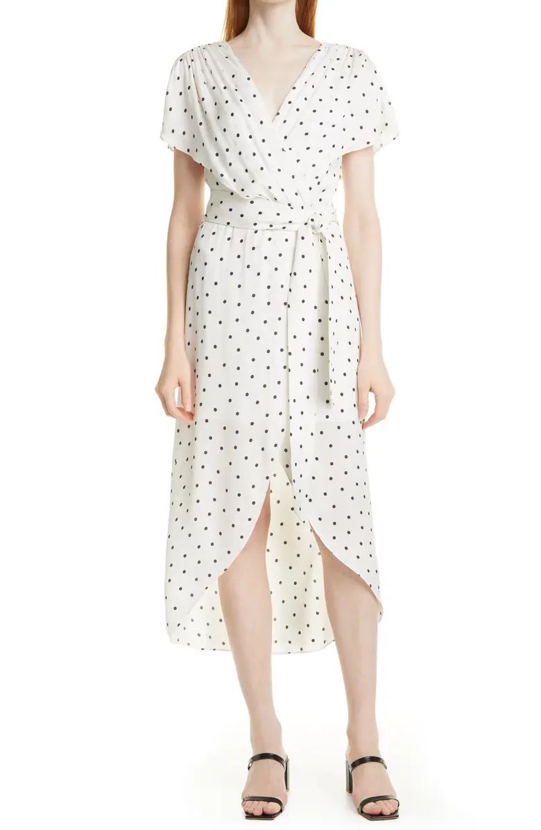 Darva Polka Dot Faux Wrap Dress | Nordstrom