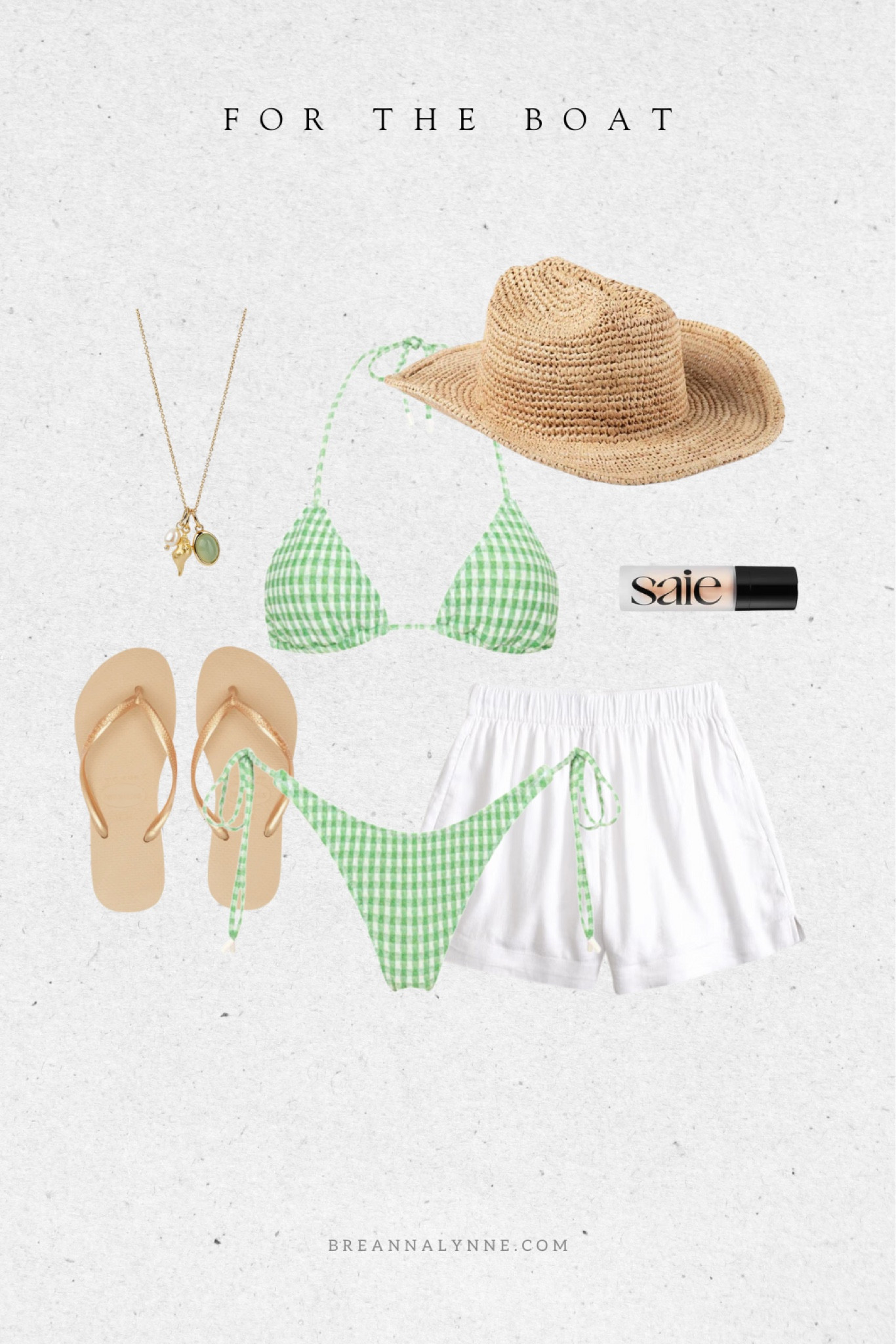 Vacation outfit. Perfect for a beach or boat day on a tropical vacation to Mexico or Hawaii.  The bikini is from Triangl swim. 

#vacationoutfit #beachoutfit 

#LTKSeasonal #LTKtravel #LTKswim