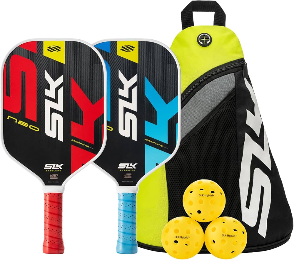 Selkirk Sport SLK Neo Pickleball Paddles Set of 2 + Pickleballs + Sling Bag | Amazon (US)