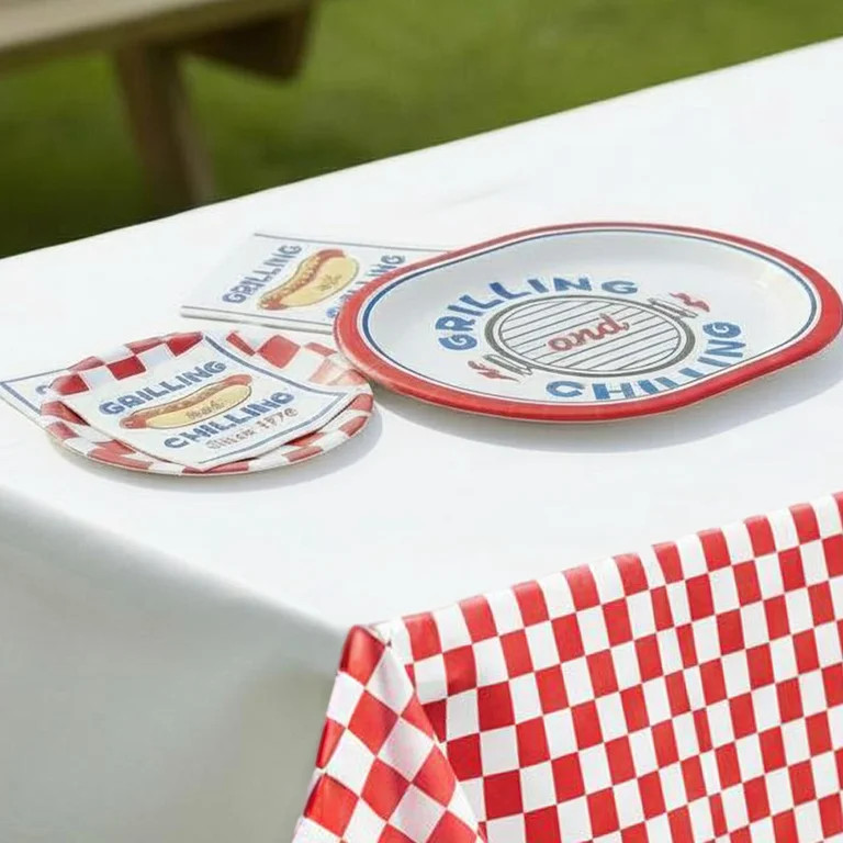 Way to Celebrate PatrioticGrill Disposable Lunch Napkins, 6.5" x 6.5", 16 Count - Walmart.com | Walmart (US)