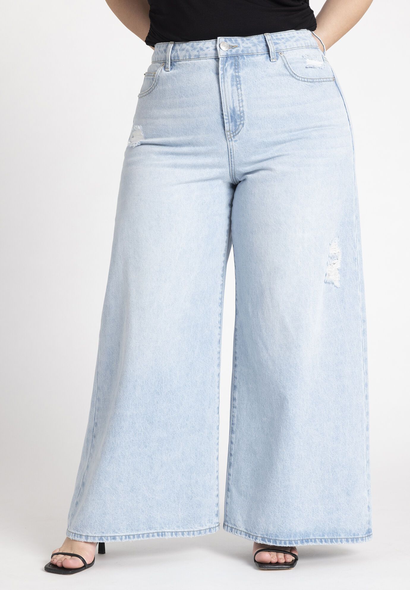 Super Wide Leg Jean | Eloquii