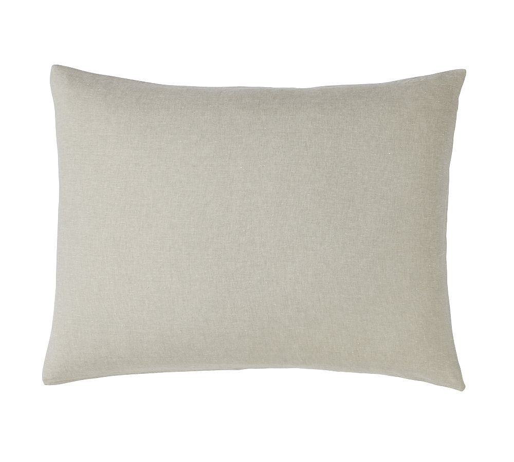 Belgian Flax Linen King Lounger Sham - Set of 2 | Pottery Barn (US)