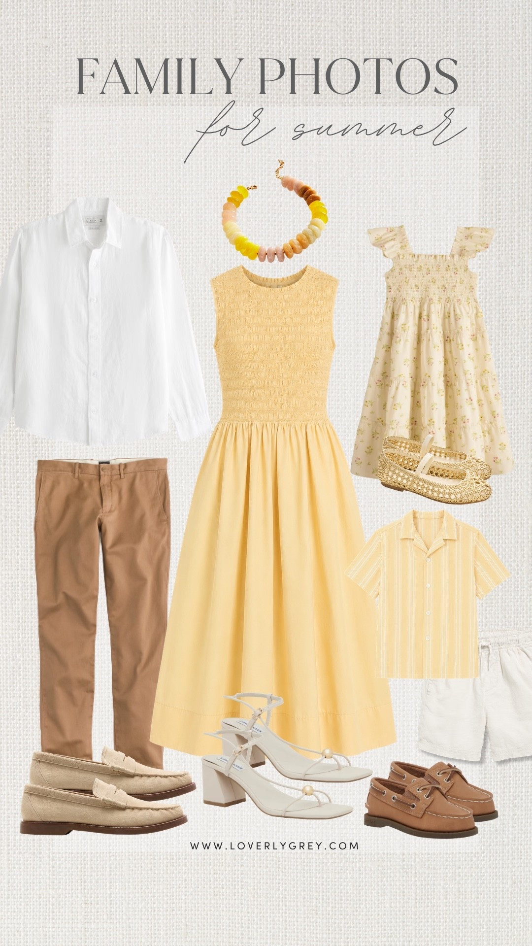 If you want something bright and cheerful, this yellow color palette is such a pretty option. The warm tones feel perfect for golden hour photos while the neutral pieces keep the overall look balanced. This combination is especially beautiful for summer fields, parks, and sunset sessions.

#LTKootd #LTKgrwm #LTKmomlife