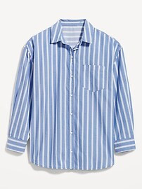 Oversized Striped Shirt for Women | Old Navy (US)