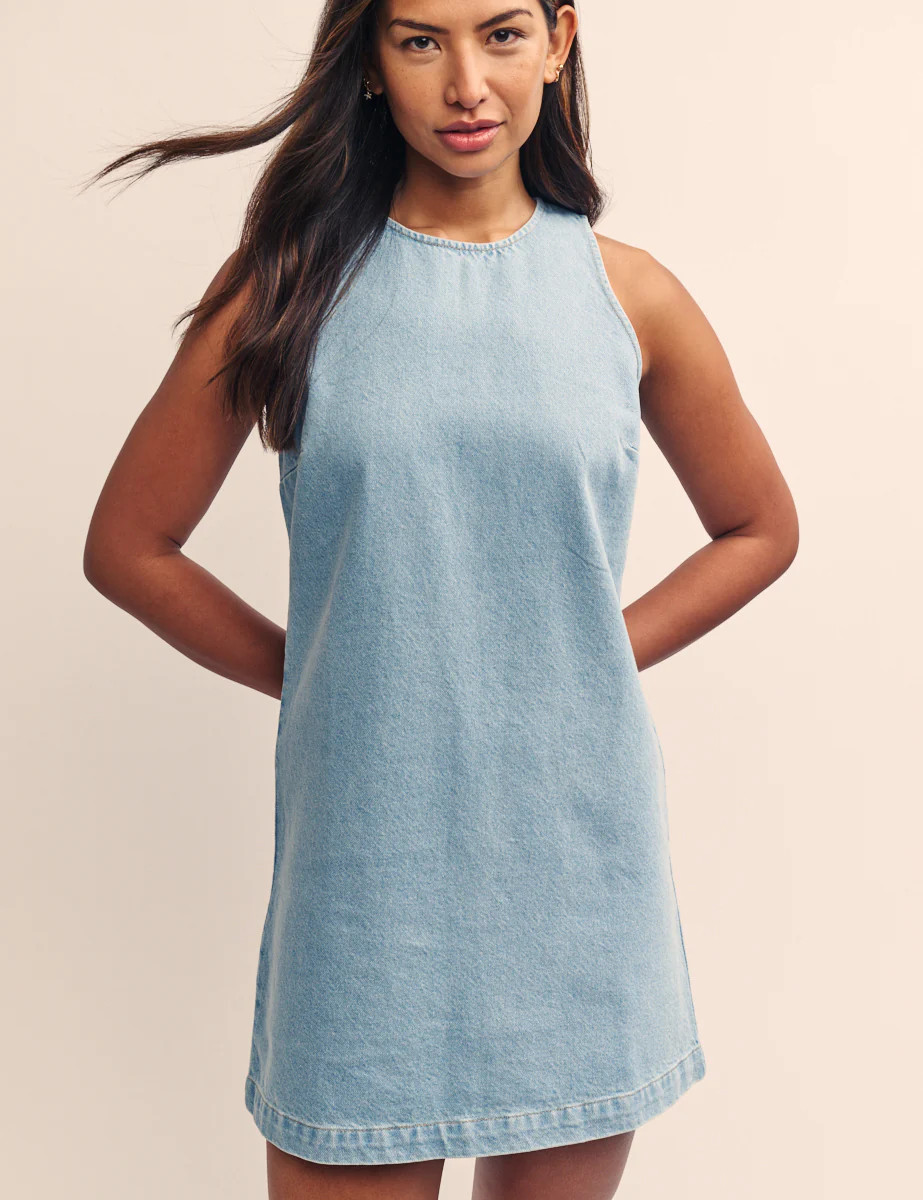Blue Denim Twill Palermo Racer Mini Dress
  

  
    
      £26.00
      £65.00 | Nobody's Child