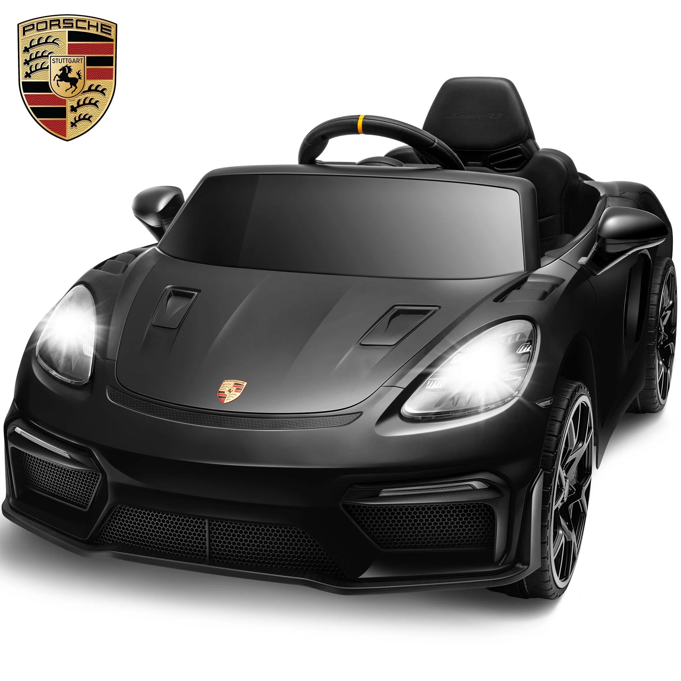 Porsche 718 12V Powered Ride on Toys, Kids Ride on Cars Sports Car with Remote Control, 4 Wheel S... | Walmart (US)
