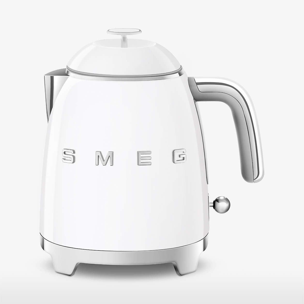 Smeg White Mini Electric Kettle + Reviews | Crate & Barrel | Crate & Barrel