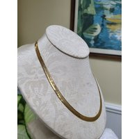 Vintage Premier Designs Herringbone Gold Chain | Etsy (US)