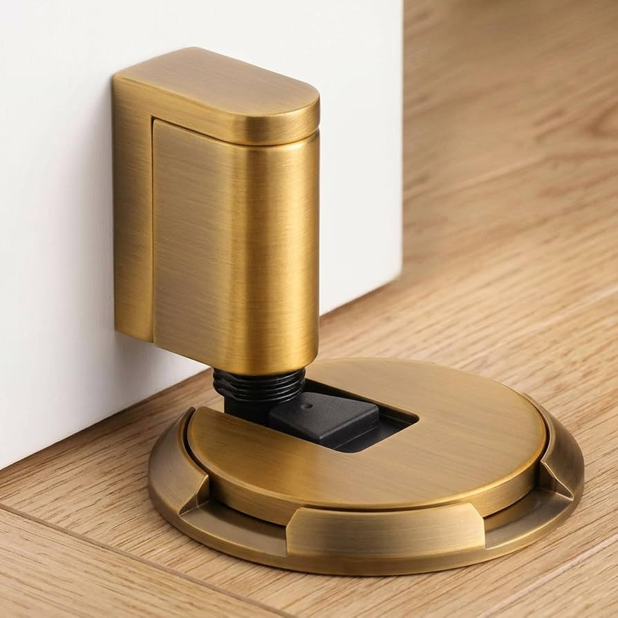 Windproof Door Stoppers Adjustable Bottom of Door Holder No Drilling Mechanical Floor Door Stop S... | Amazon (US)