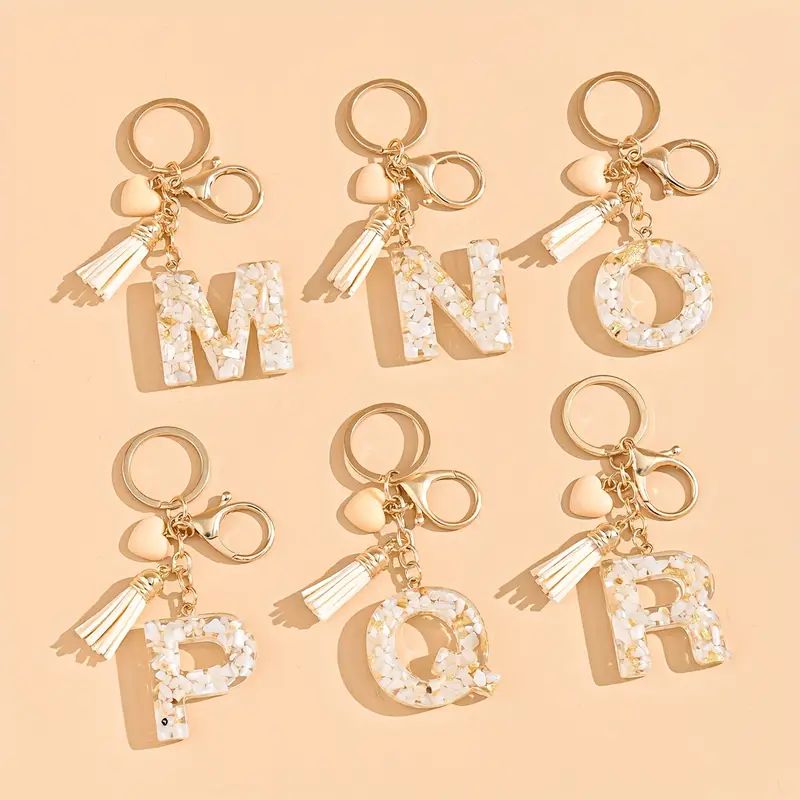 1pc Alphabet Initial Letter Keychain Cute Heart Resin Key Chain Ring Bag Backpack Charm Car Hangi... | Temu Affiliate Program