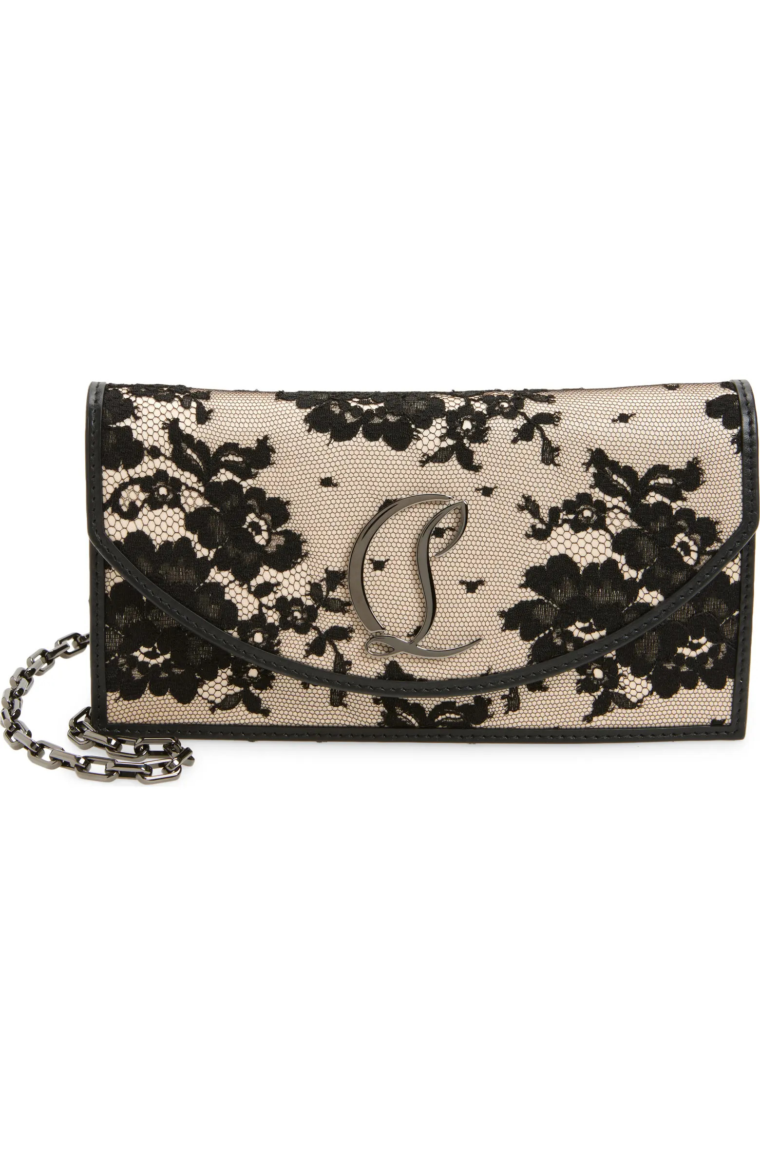 Christian Louboutin Loubi54 Lace Clutch | Nordstrom | Nordstrom