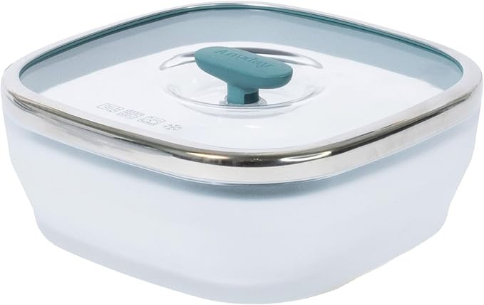 Amazon.com: Anyday 5.5-Cup Square Glass Food Storage with Glass Lid | Plastic-Free Meal Prep & Mi... | Amazon (US)