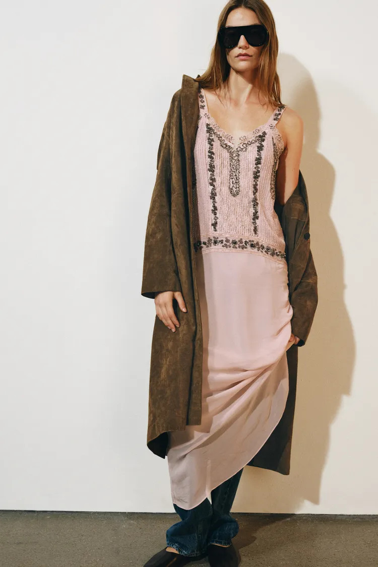 ZW COLLECTION BEADED DRESS | Zara US