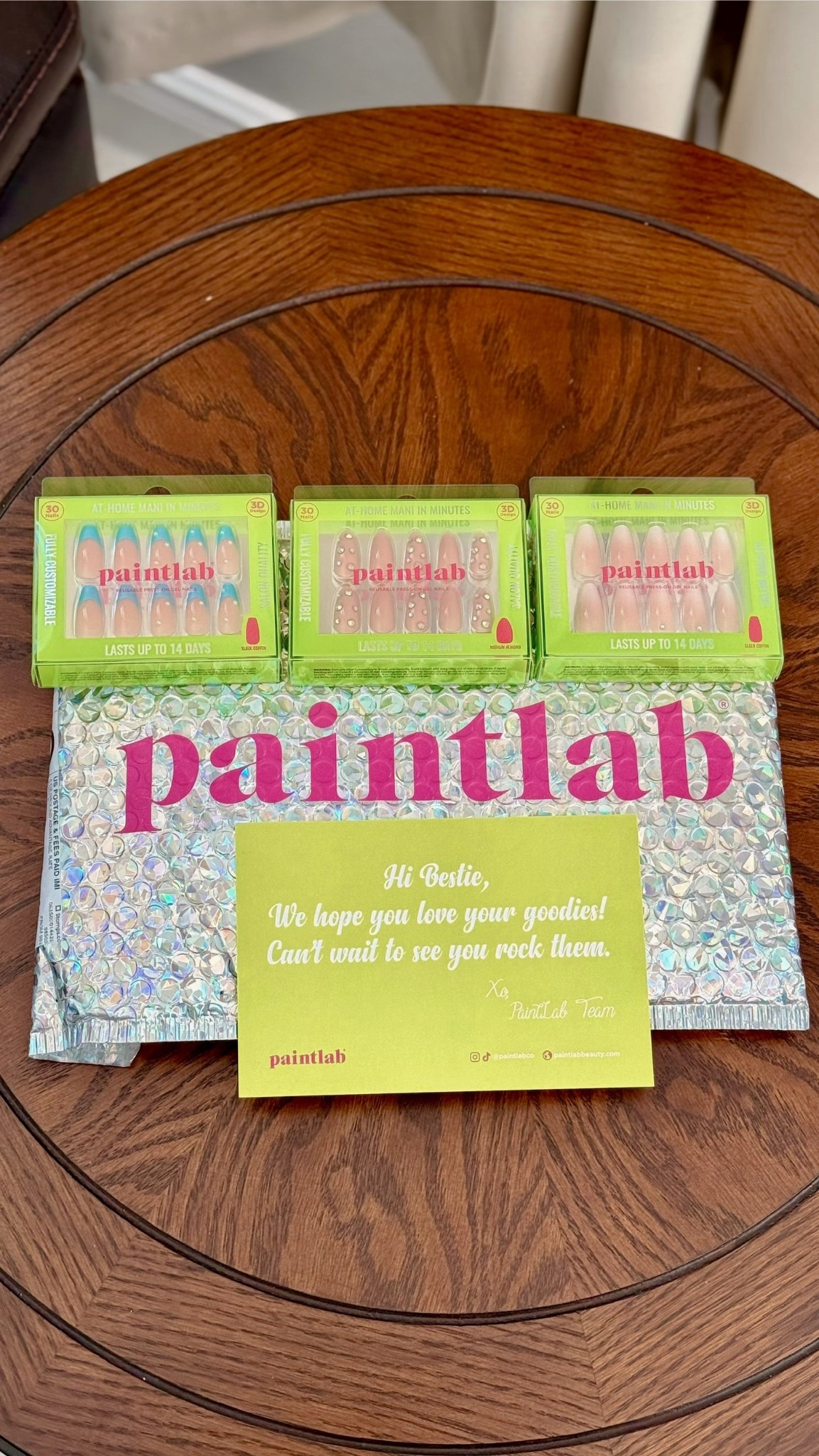 Just got my @PaintLab nails from @walmart in the mail! So excited to try them on! 

The quality feels salon-level. It’s said to last up to 14-day wear 👀 and the designs are super cute!

@walmartfinds #ad #paintlab #paintlabnails #walmart #walmartfinds

#LTKselfcare #LTKBeauty #LTKvlog