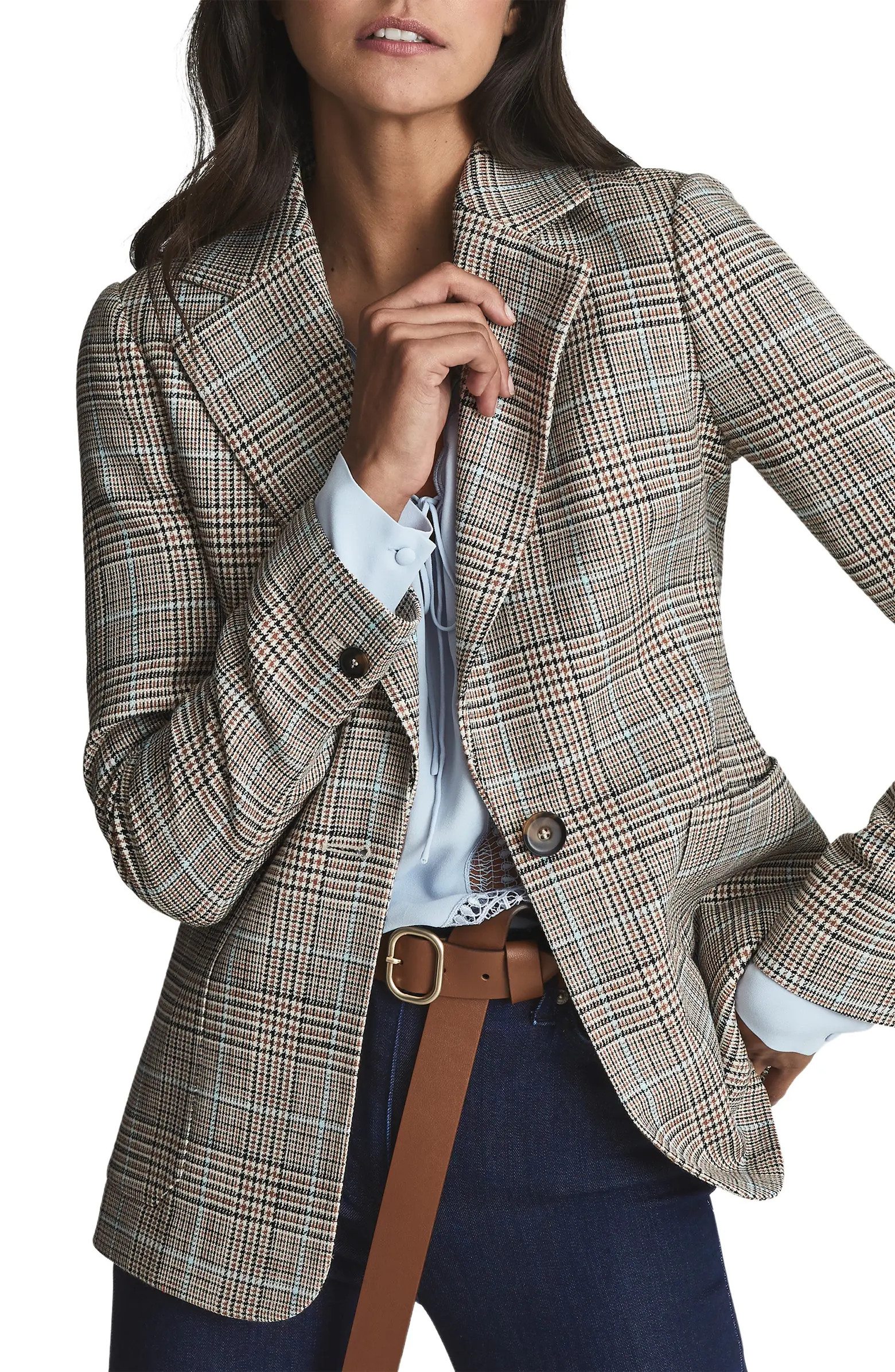 Reiss Essie Glen Plaid Blazer | Nordstrom | Nordstrom