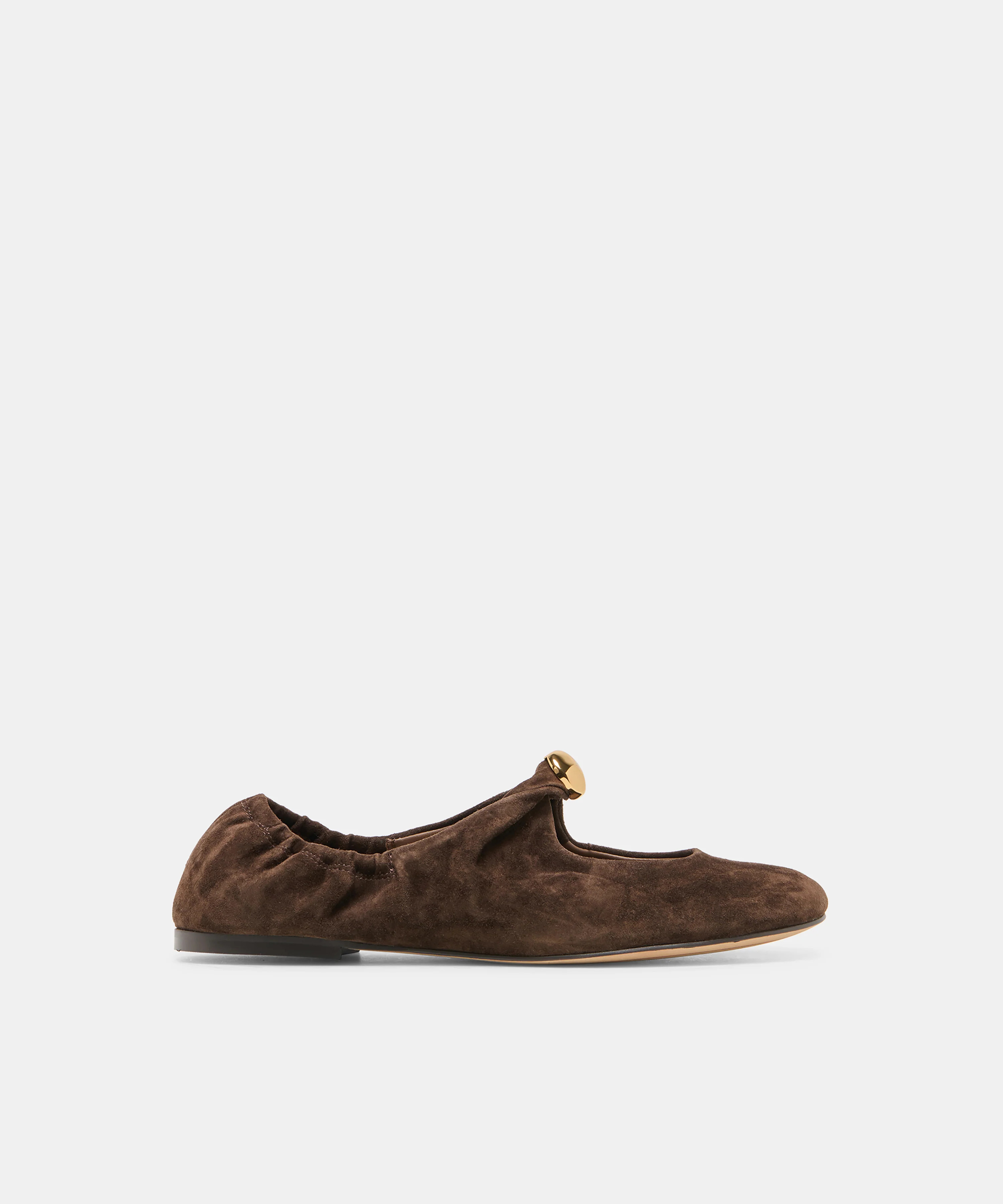 Cornel Dk Brown Suede Flats | Dolce Vita | DolceVita.com