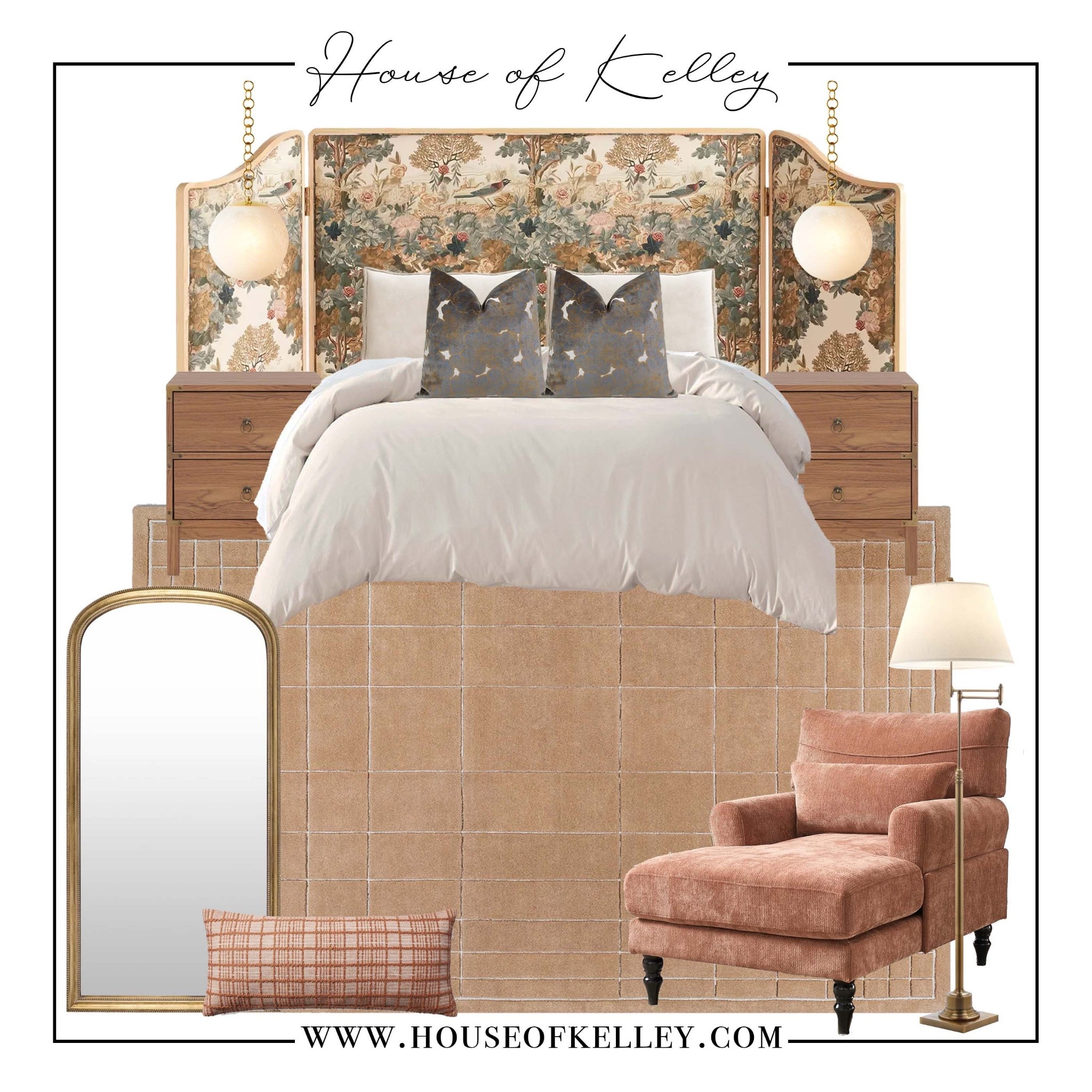 Primary bedroom inpso, bedroom mood board, brass light fixtures, lolol rug, neutral bedroom, Magnolia Home by Joanna Gaines, brass lamps, chain pendant lamps, shaded light pendant, nightstand lamps, nightstand lighting, bedside lamp, bedroom lighting, wood nightstand, neutral bedding, Anthropologie bed, upholstered bed, bedroom furniture, home decor, bedroom decor, master bedroom, neutral decor, interior decor, interior design, amazon, tan bedroom, area rug, bedroom rug, master bedroom rug, orange accent chair, chaise lounge chair, wood nightstand, neutral bedding, neutral rug, ivory bedding, white bedding. This post contains affiliate links. I may receive commission from this post if you purchase from the link.

#LTKStyleTip #LTKSaleAlert #LTKHome