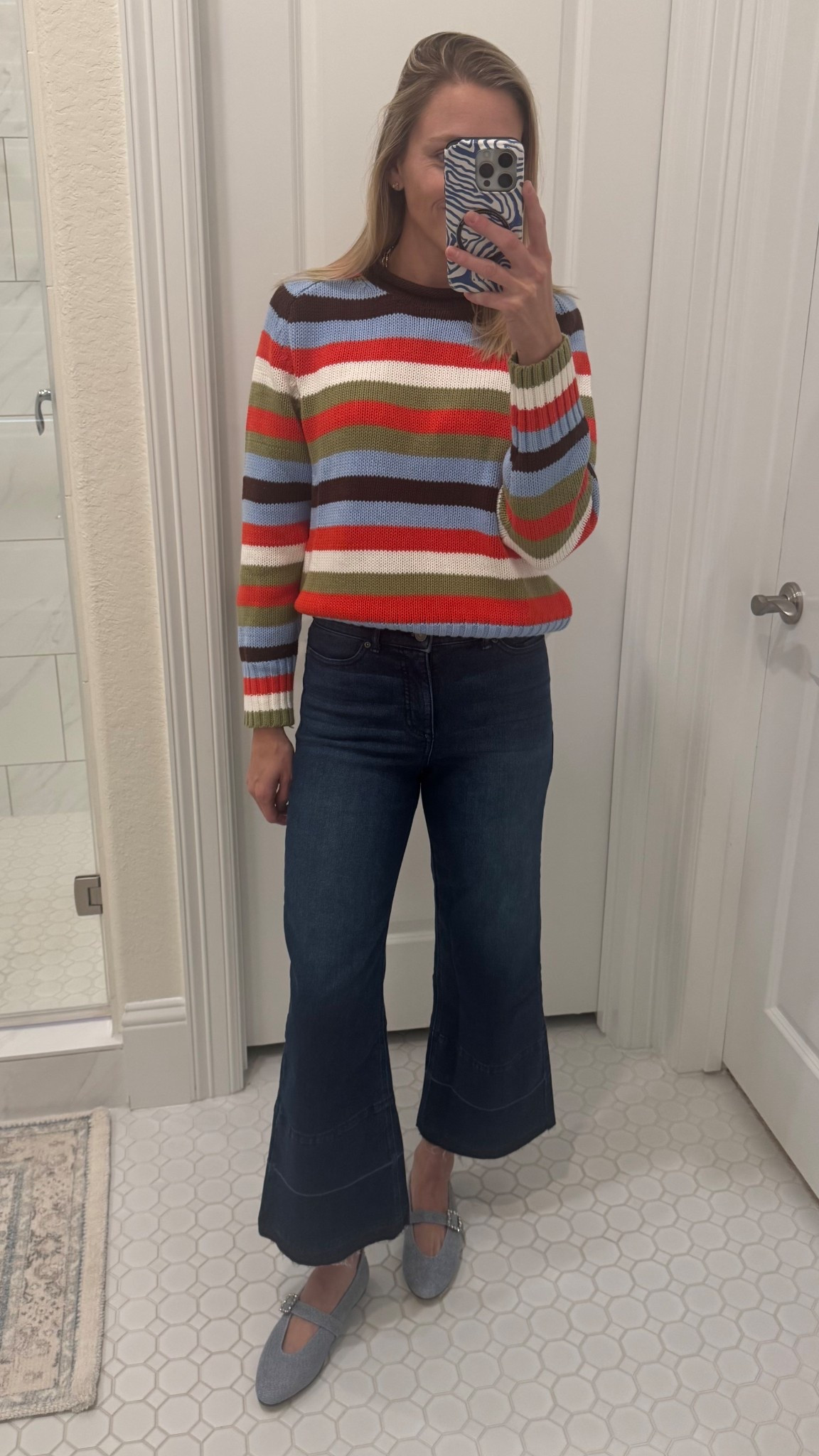 Y'all these $26 jeans will go FAST!!! They're a great fit & wash for the price. I'm wearing a size 2. This is the fall version of the viral $26 rolled neck sweater from spring! I wasn't sure about the colors when I saw it online, but now really loving it! #walmartpartner