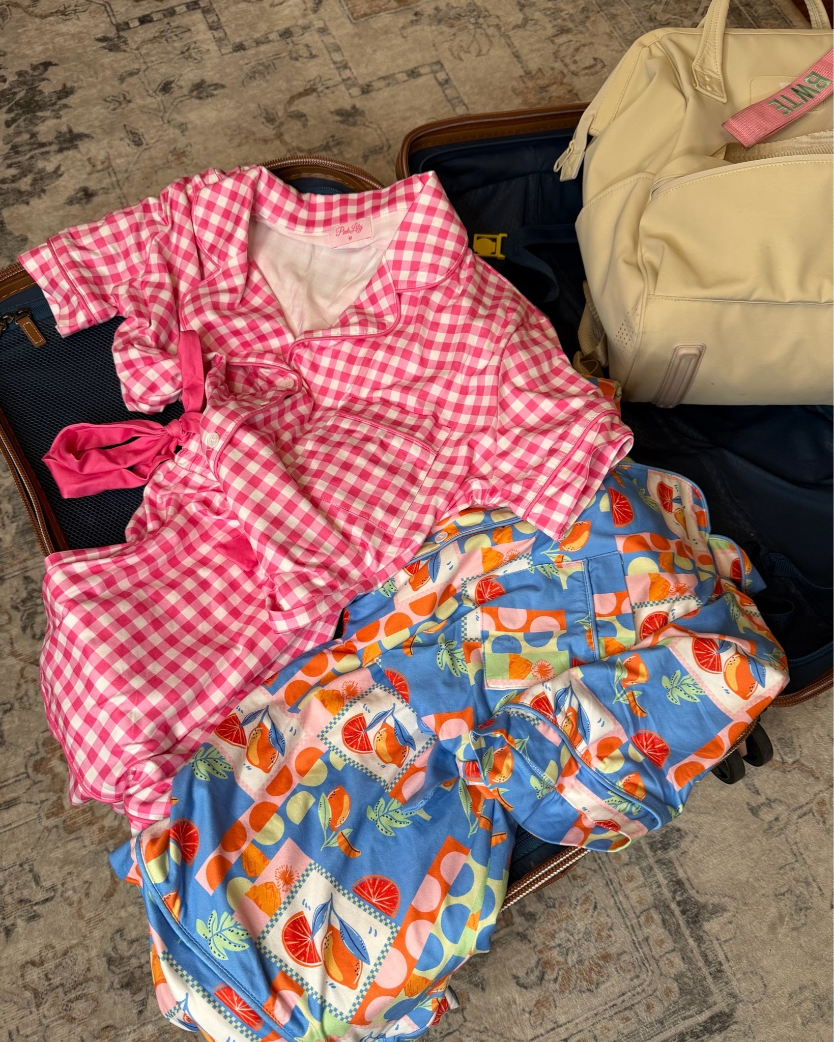 Pink lily pajamas! I size up to a medium! Use code Bobbi35 for Memorial Day weekend sale!

#LTKSaleAlert #LTKootd #LTKselfcare