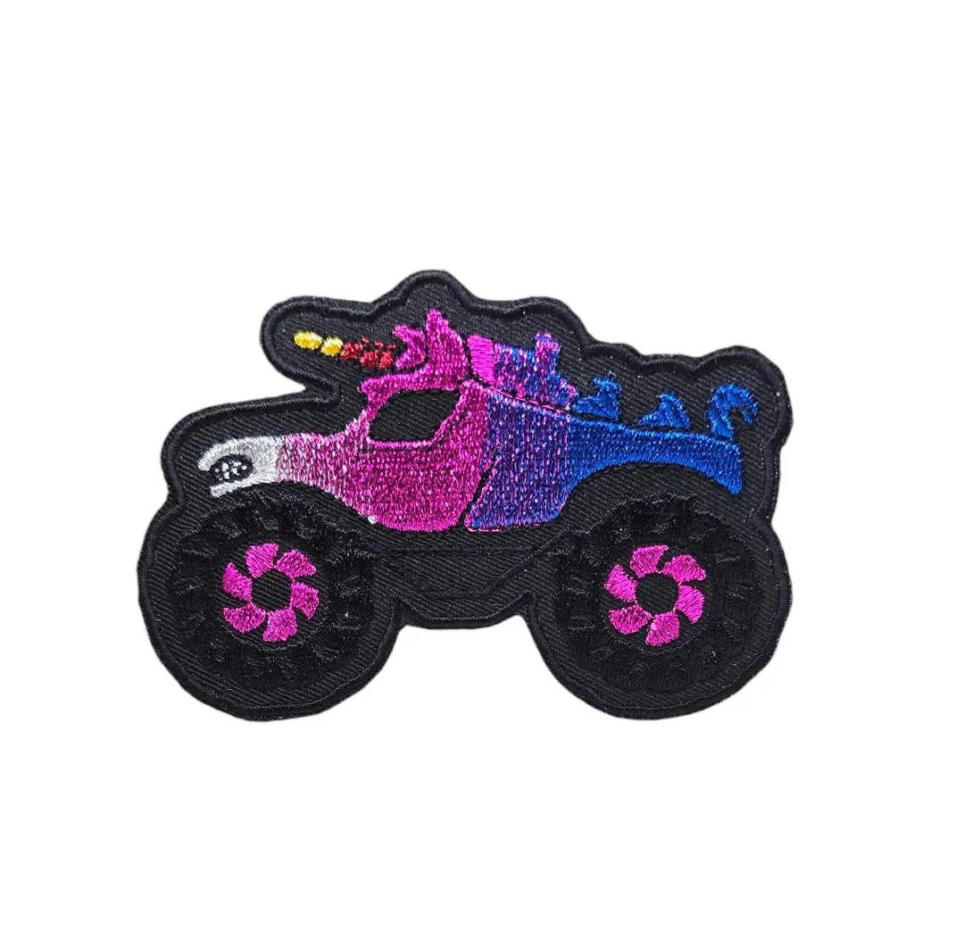 Monster Truck Embroidered Patches Iron on Sew On - Etsy | Etsy (US)