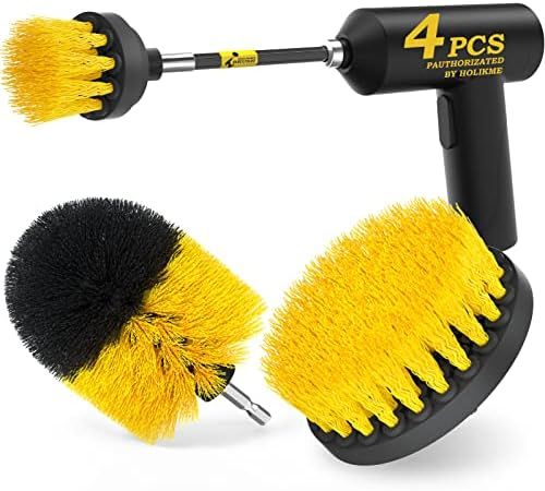 Holikme 4Pack Drill Brush Power Scrubber Cleaning Brush Extended Long Attachment Set All Purpose ... | Amazon (US)